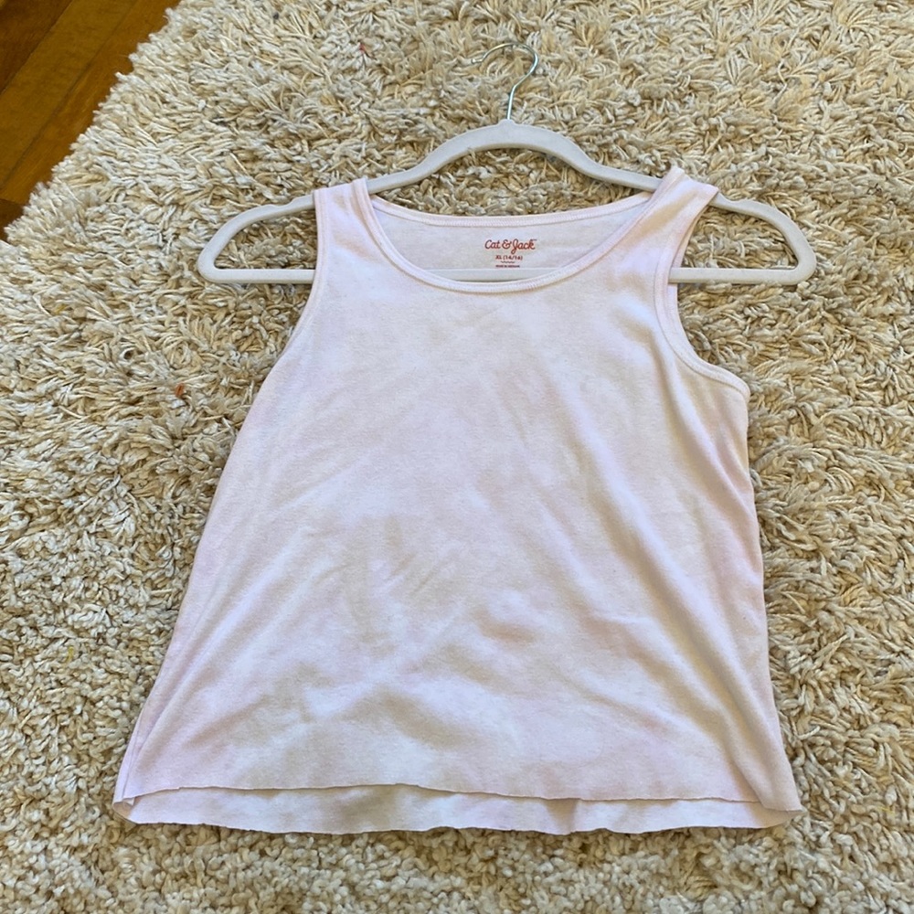 pink and white cat and jack tank top!